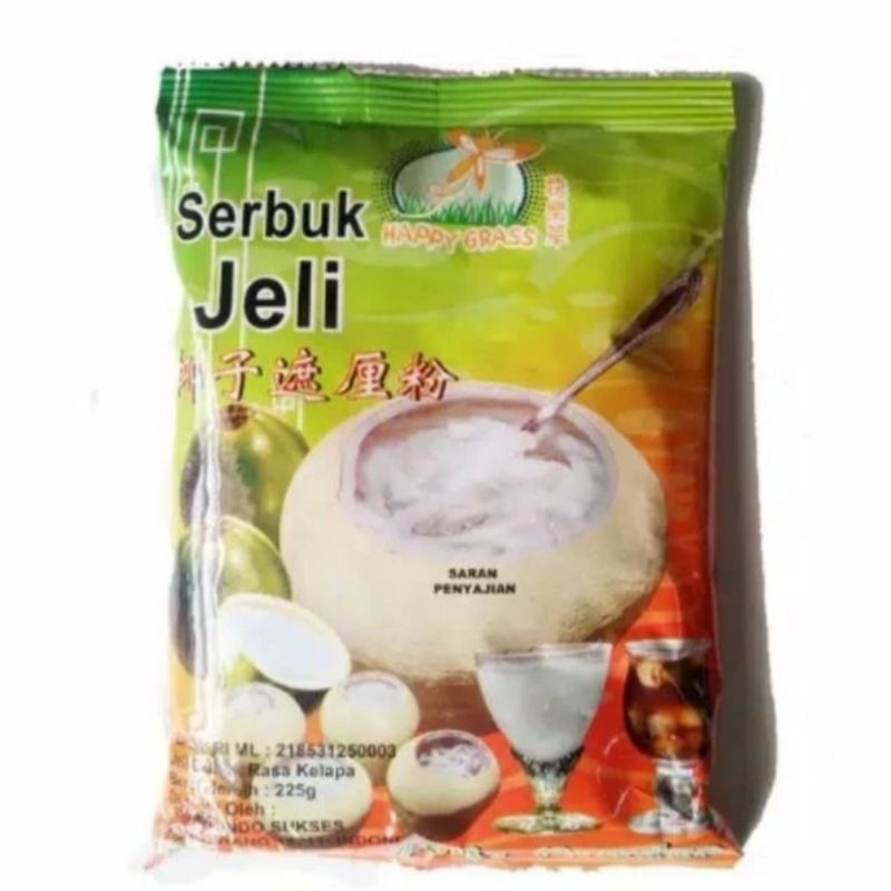 

serbuk jeli kelapa / coconut jelly powder happy grass 225gr