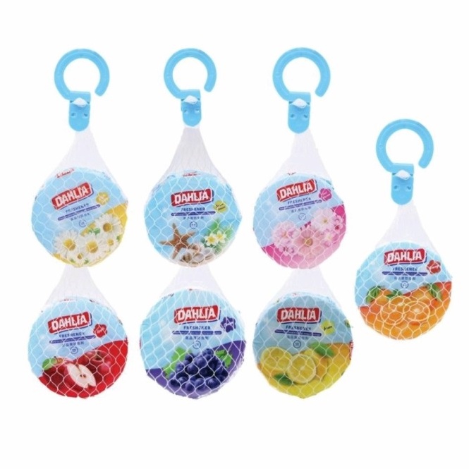 Terlaris DAHLIA AIR FRESHENER GANTUNG 8gr KAMPER REFILL PENGHARUM RUANGAN FRUITY PINK BLOSSOM OCEAN 