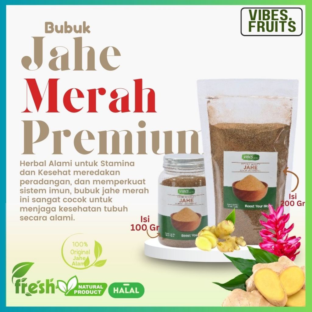 

Bubuk jahe Merah Premium / Red Ginger Powder