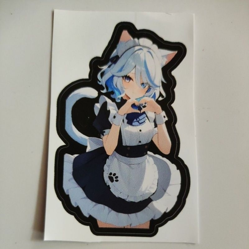 

Stiker cutting laser Genshin impact Furina maid