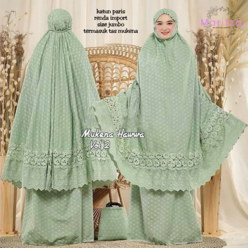 GS - Mukena Hawwa - Mukena Dewasa - Mukena Jumbo - Mukena Mewah - Mukena Import - Mukena Renda