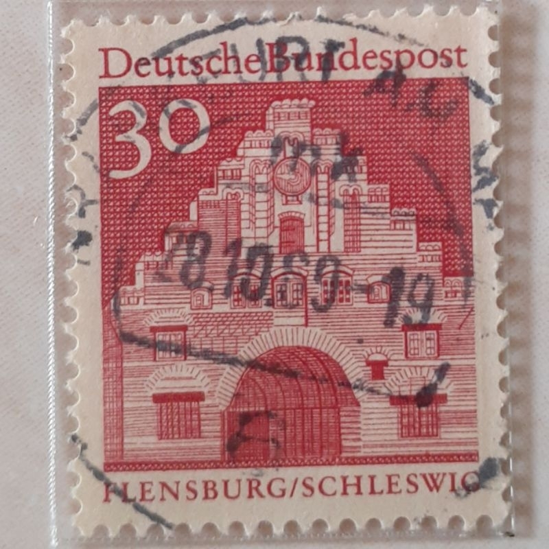 

Perangko Jerman German buildings from twelve centuries, large size (Norder Gate, Flensburg/Schleswig) Tahun 1967