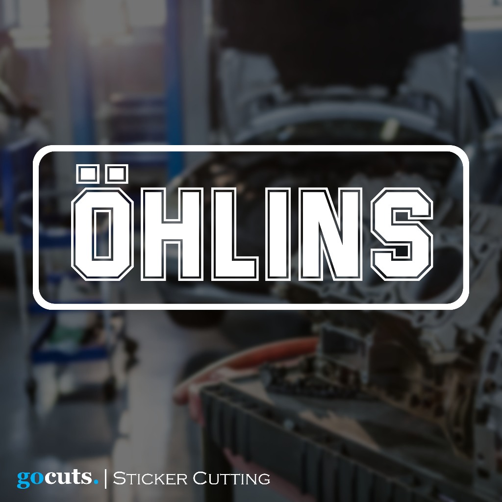 

Stiker OHLINS Cutting Sticker Mobil Motor Custom