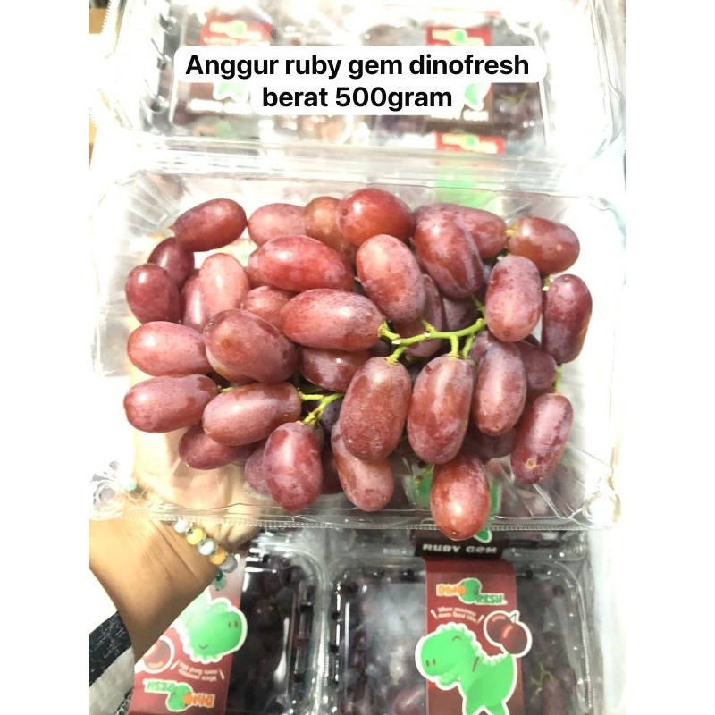 

anggur ruby gem dinofresh berat 500grm/pac