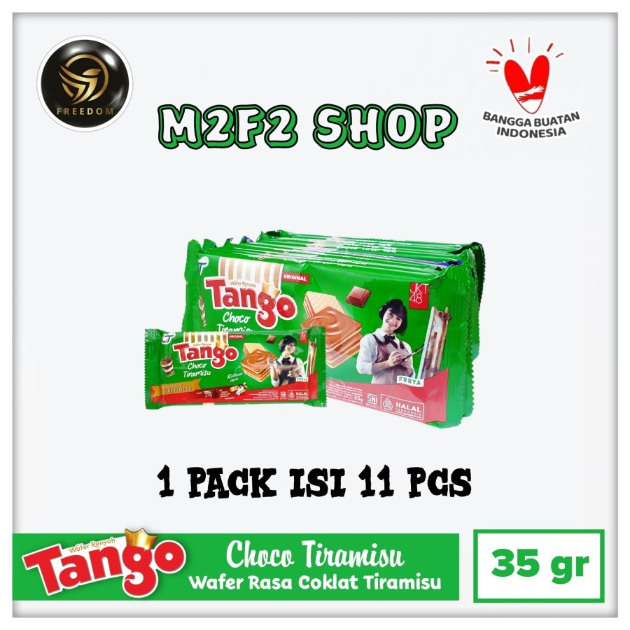 

Tango Wafer Choco Tiramisu BITE SIZE | Krim Cokelat Tiramisu - 35 gr (Kemasan 1 Pack)