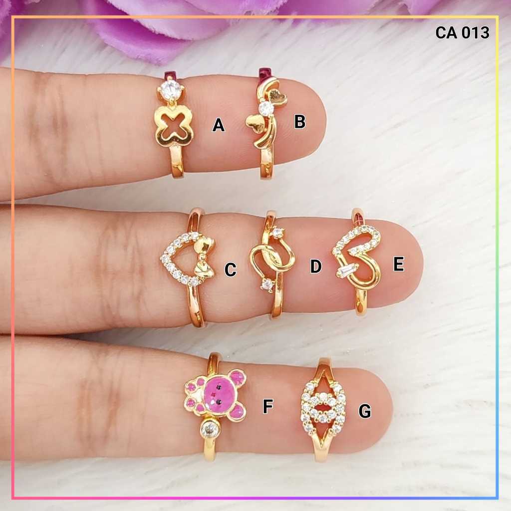 Good Jewelry Cincin xuping cincin anak permata bunny ungu perhiasan lapis emas gold CA 013