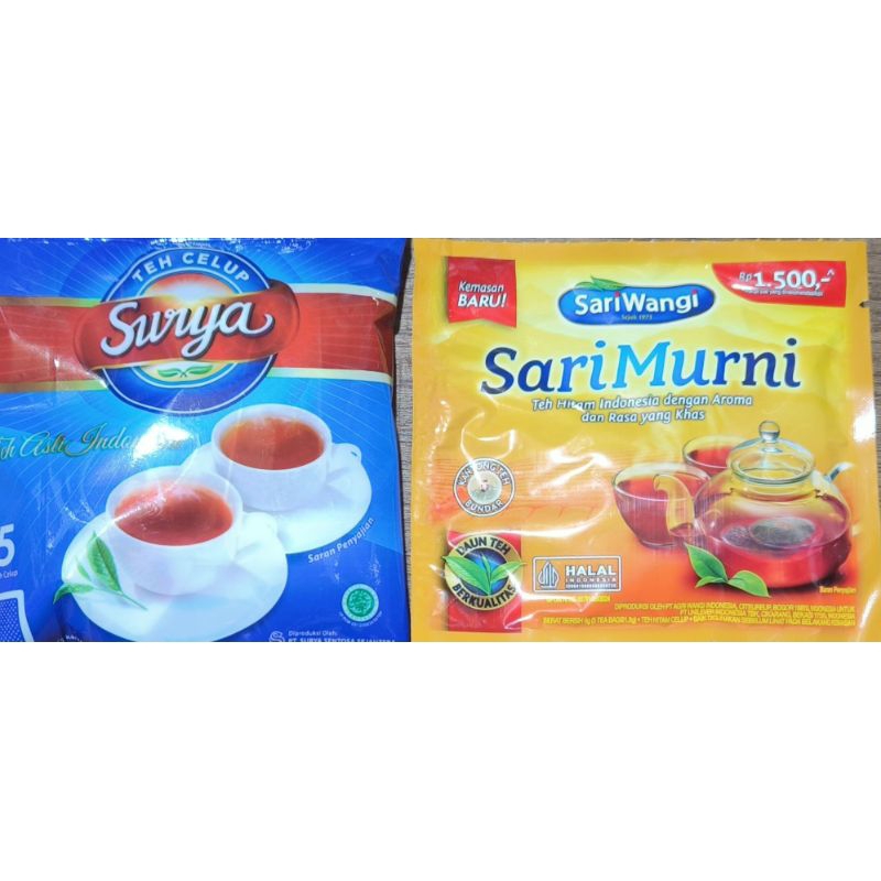 

teh celup harga / sachet @5 kantong