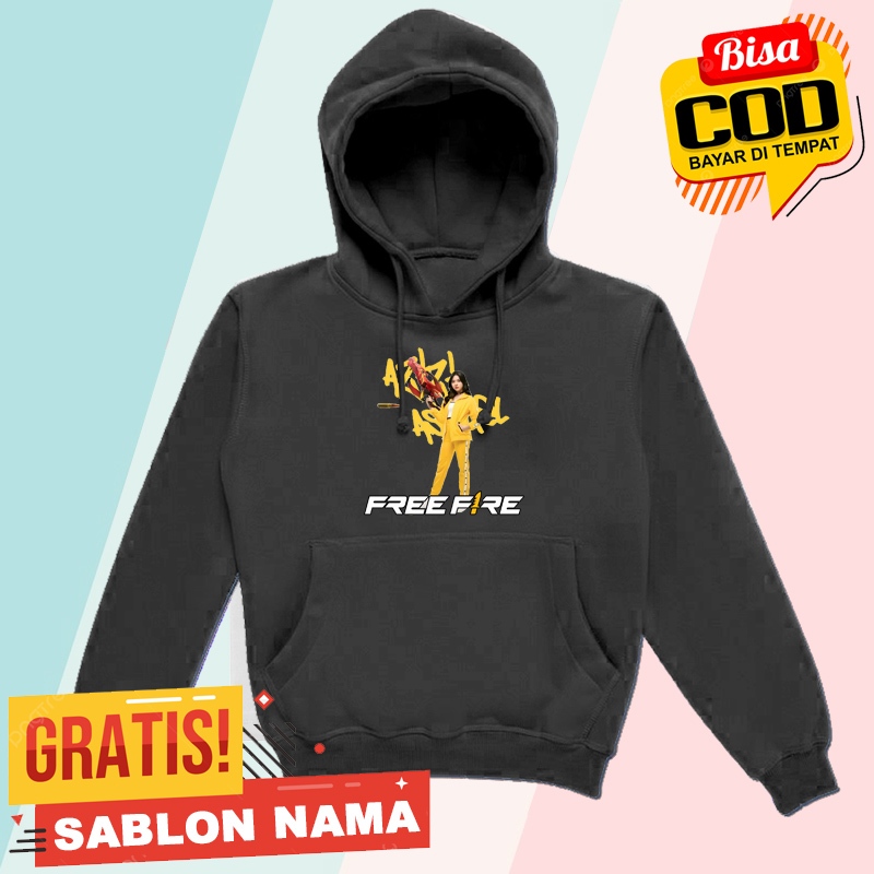 Jaket Hoodie Anak Motif Member Zee Azizi Jkt48 X Free Fire