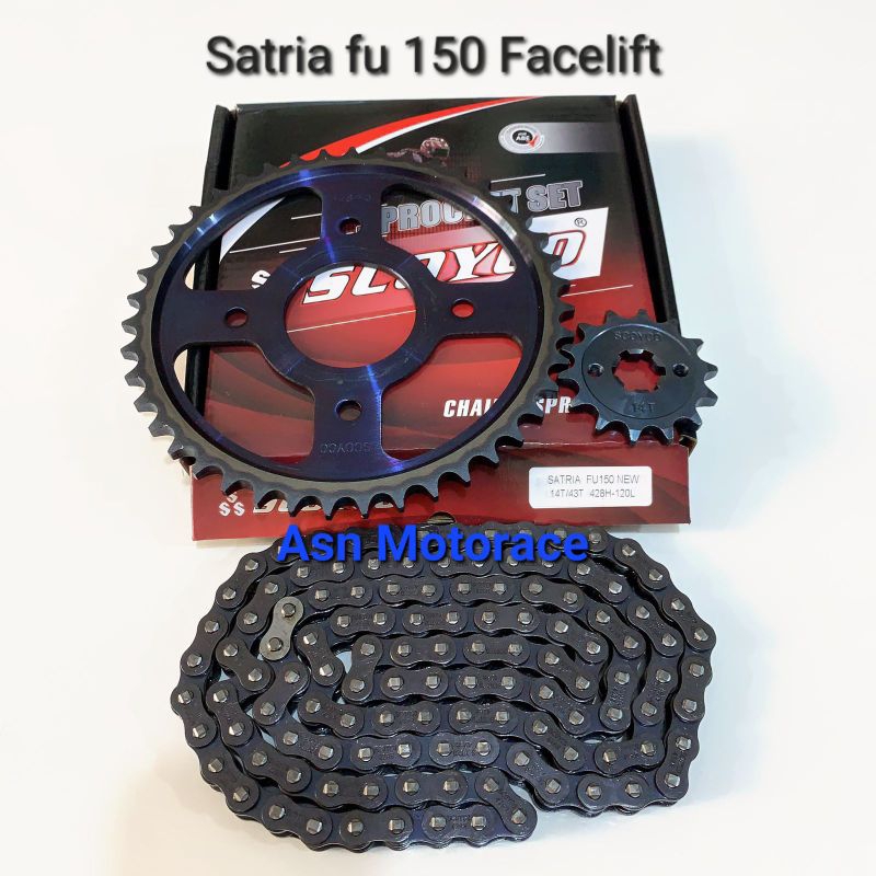 GEAR SET GIR SET GEAR PAKET SATRIA FU 150 FACELIFT SATRIA FU FL 2013-2015 15/43T 428H-120L