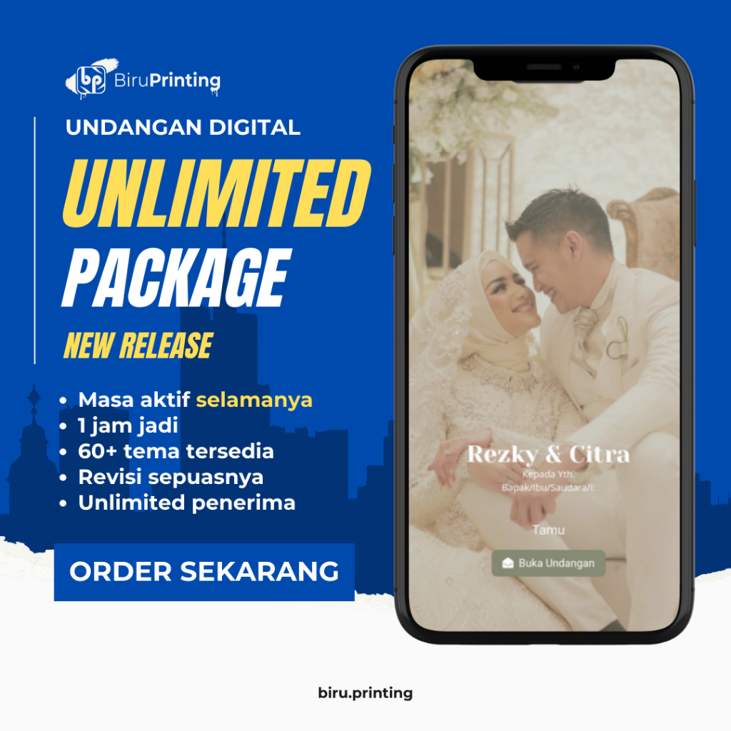 Undangan Digital Website NEW RELEASE - UNLIMITED PACKAGE - Aktif Selamanya - Fitur Love Story