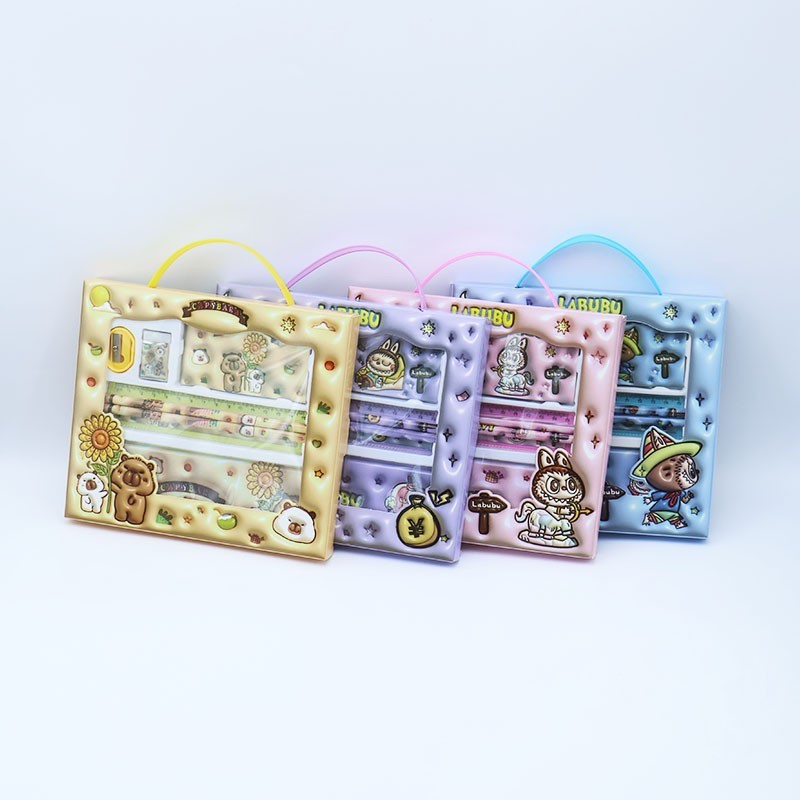 

Set 7 in 1 Stationery Untuk Hadiah Anak Sekolah / Alat Tulis Set Kotak Pensil