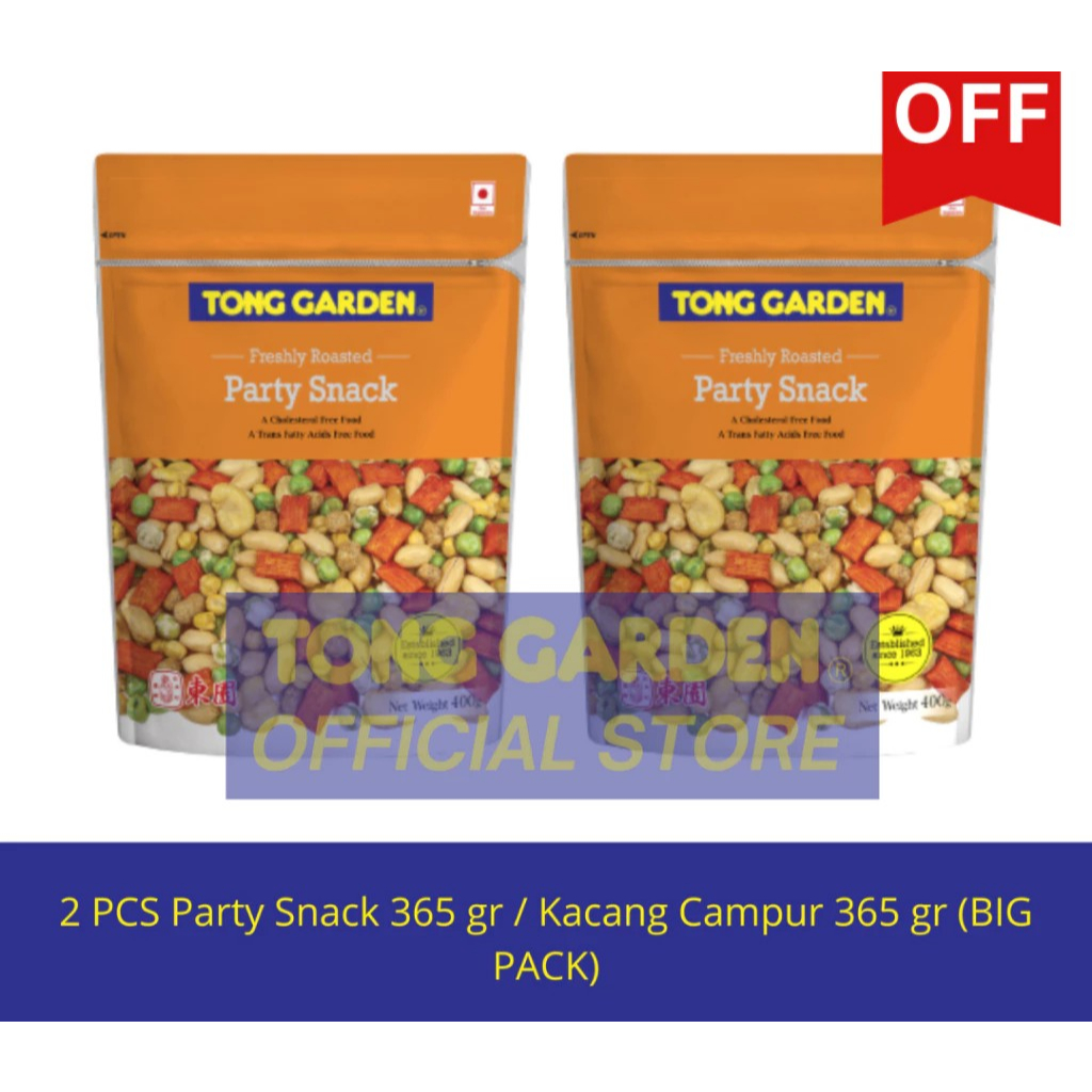 

Tong Garden Kacang Campur atau Kacang Pesta Ukuran Besar 365 gr Bundle 2