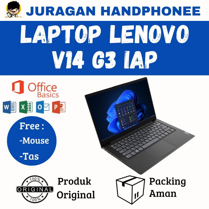 LAPTOP LENOVO V14 G3 IAP INTEL CORE i3-1215U 4/512GB SSD