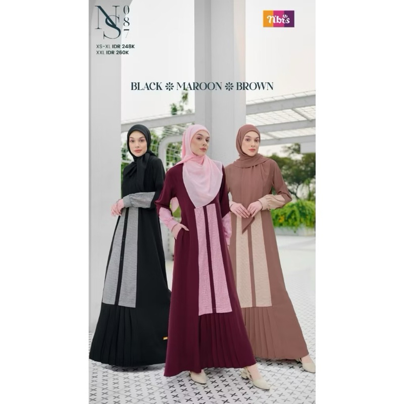 Nibras NS 087 | Gamis Wanita | Gamis Dewasa | Gamis Promo | Gamis Nibras