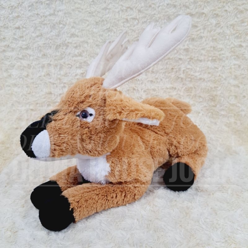 Boneka Lying Rusa Boneka Rusa Mata Bling Boneka Rusa Tiduran