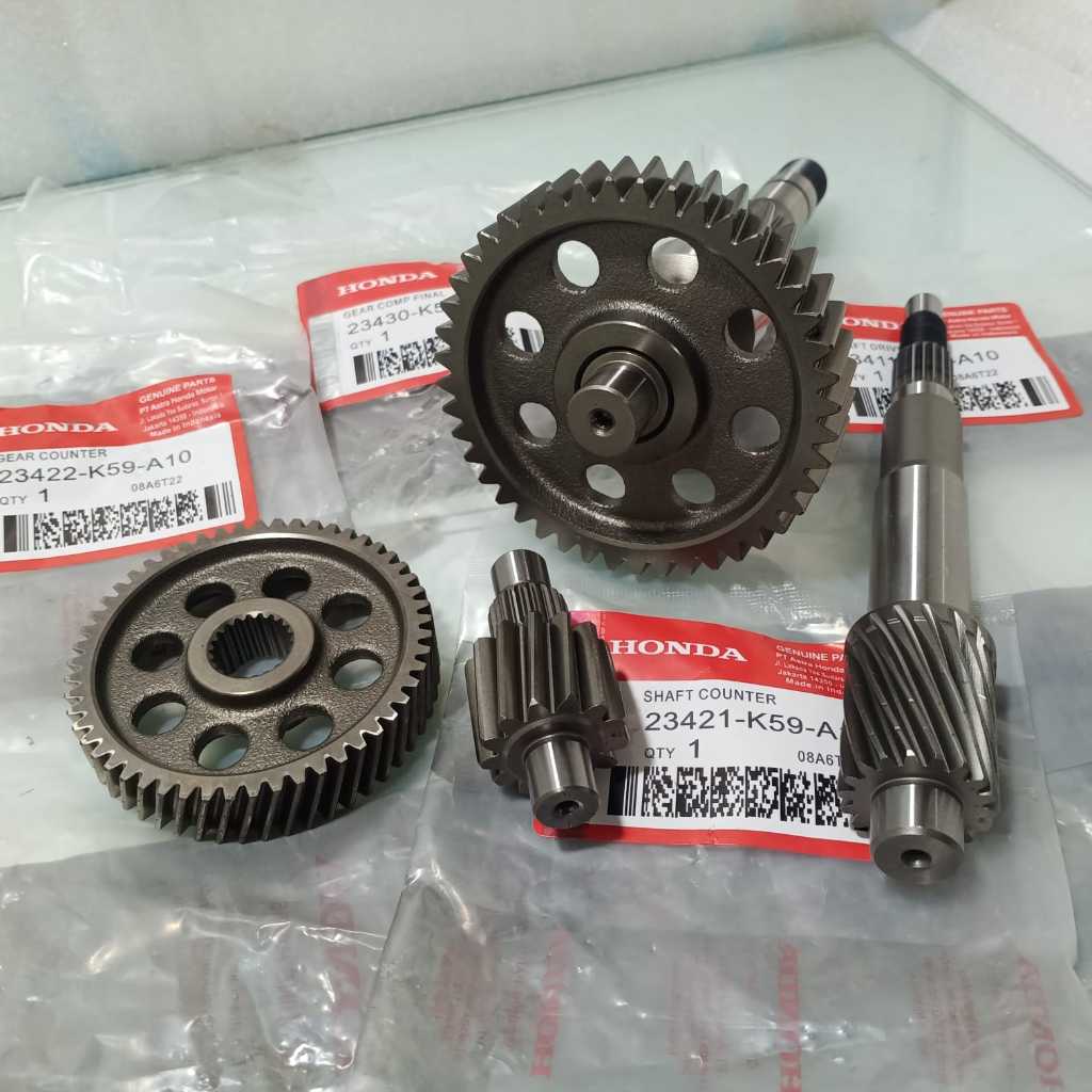 Paket Komplit As pulley plus Gigi Rasio Vario 150 old/new Vario 150 LED ADV 150 AHM K59