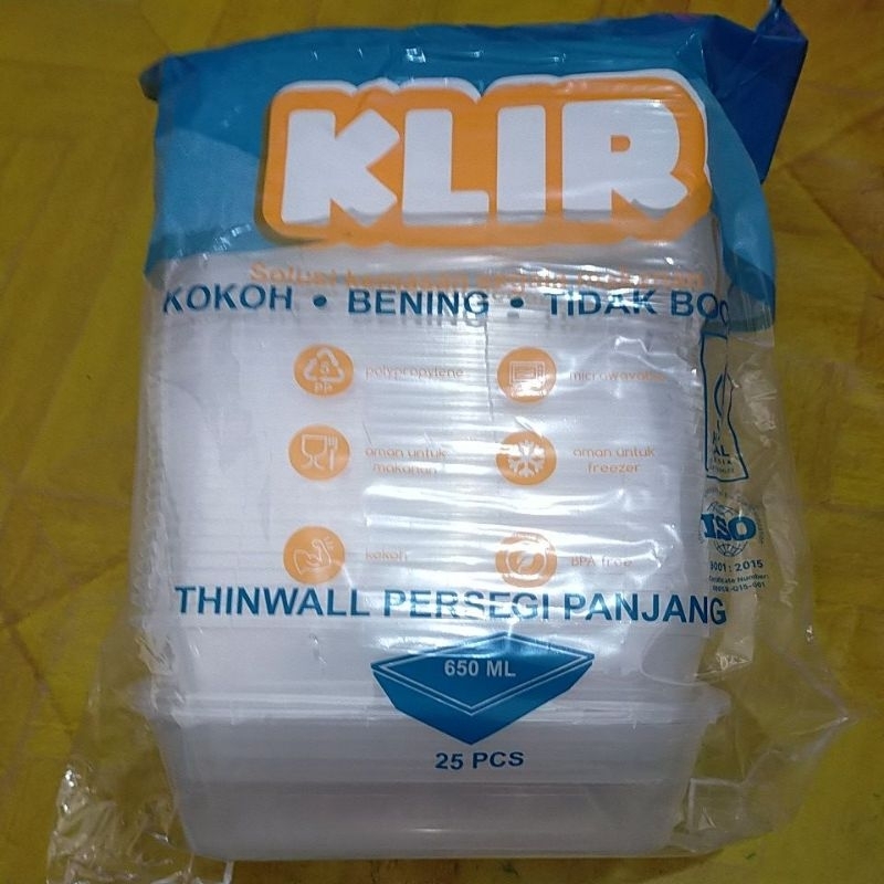 ThinWall 650 ml isi 25 pcs