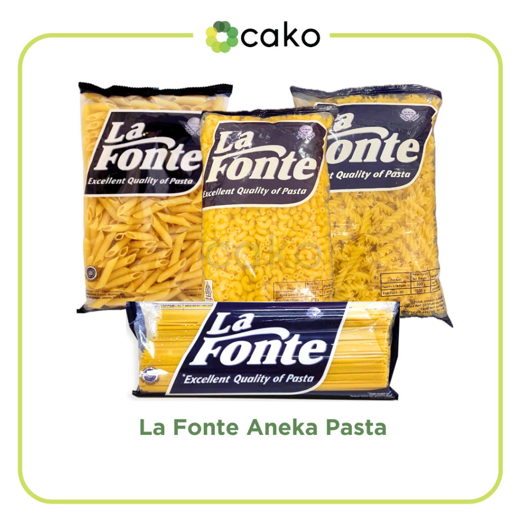 

La Fonte Aneka Pasta / Spaghetti, Macaroni, Penne, Spiral