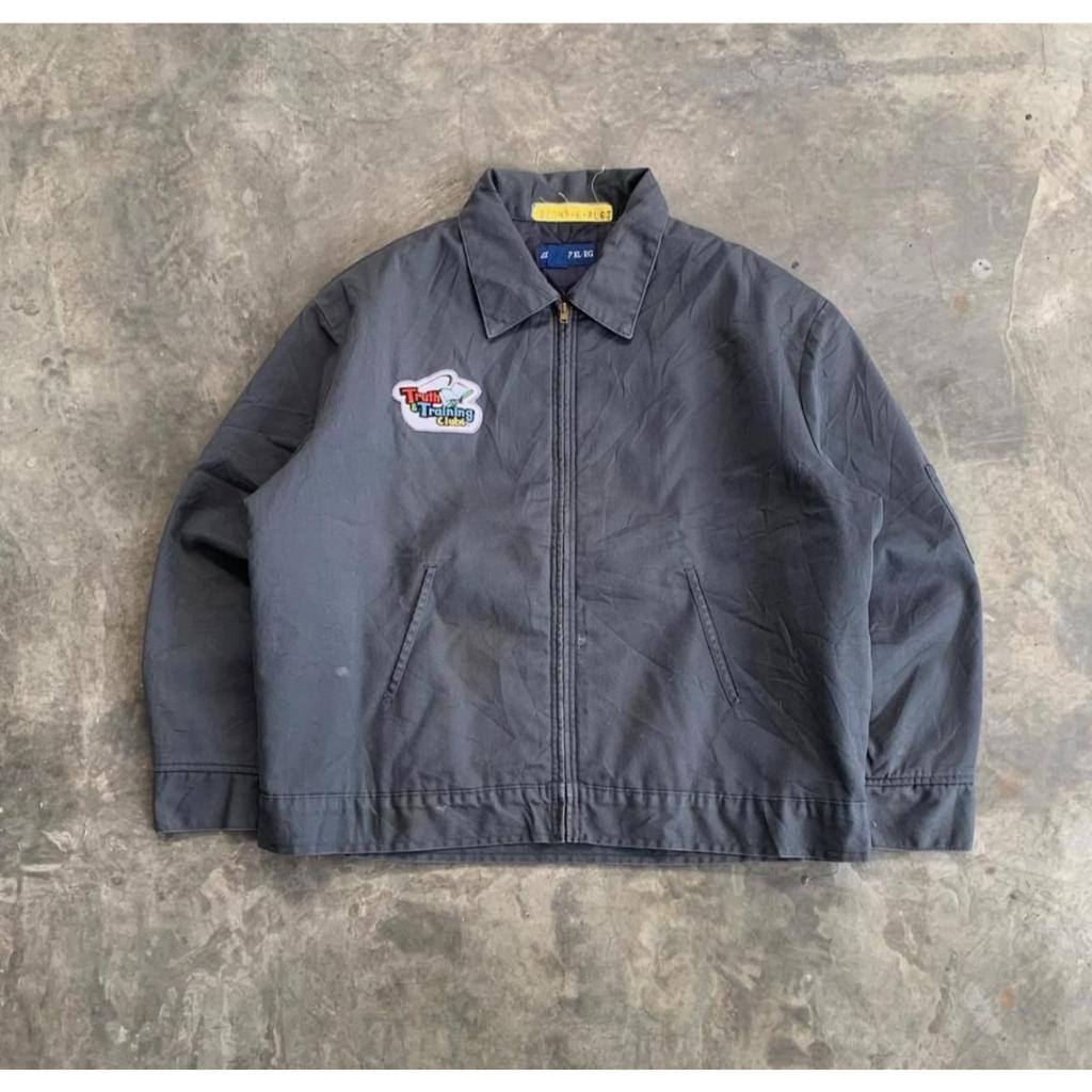 00's - Dickies eisenhower work jacket (Charcoal) original fit