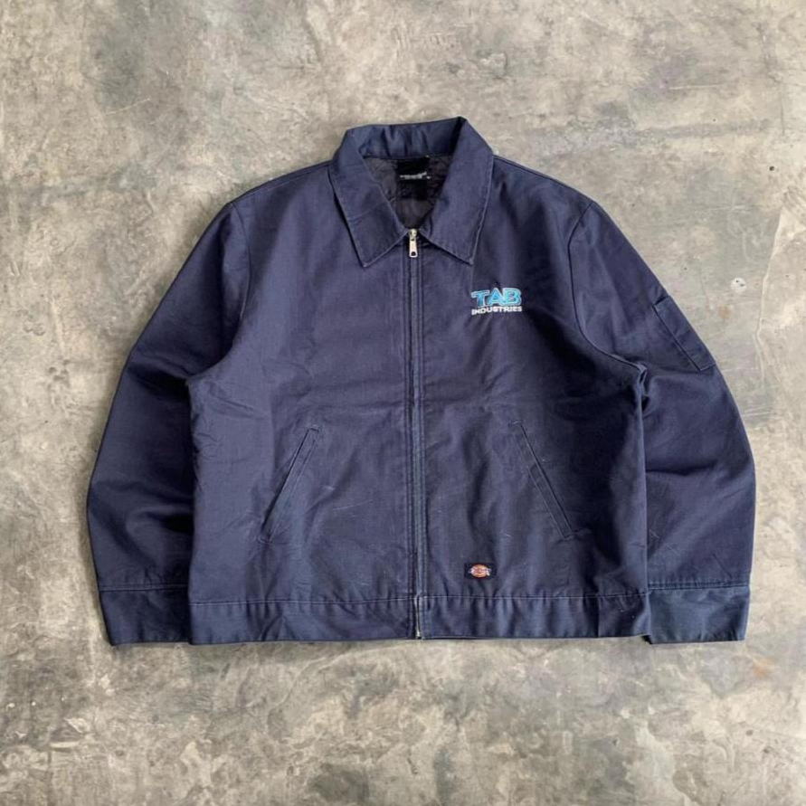 00's - Dickies eisenhower work jacket (Navy) original fit