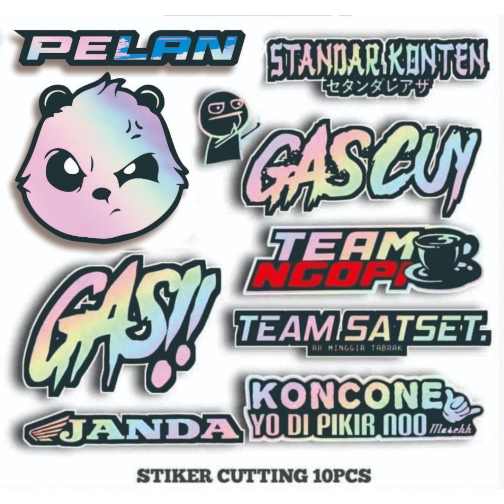 

Stiker Viral Logo Hologram Stiker Tanki Motor Hypebeast Panda Racing Anti Air ANTI LUNTUR produk best seller