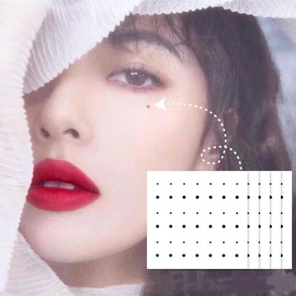 COD Stiker tahi lalat air mata stiker tato tahan air tahan lama stiker tahi lalat kecantikan sudut m