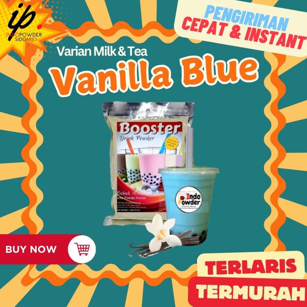 

Bubuk Minuman VANILLA BLUE 1Kg / VANNILLA BLUE Bubuk 1Kg / INDOPOWDER BOOSTER