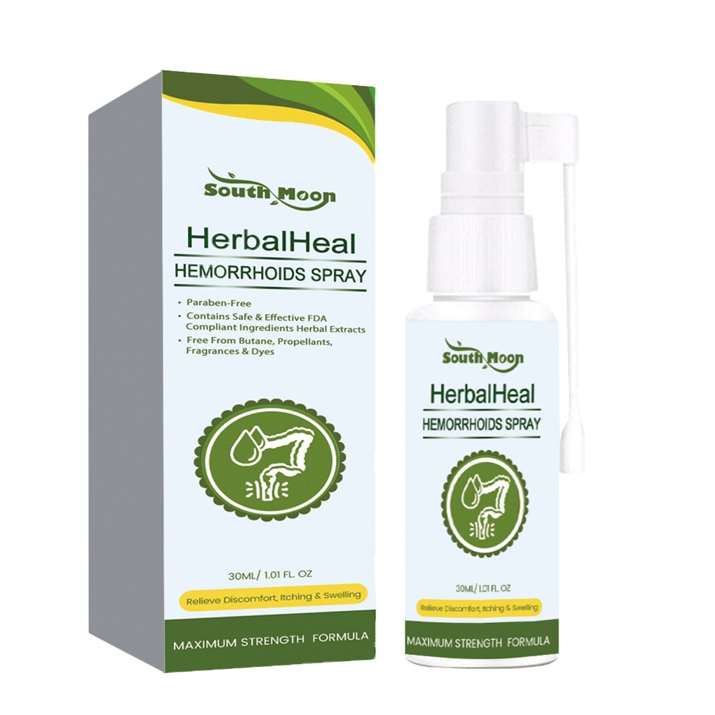 Sprej perianal tumbuhan mengurangi rasa sakit, membengkak, hemoroid, bola daging, luka dan sprei rel