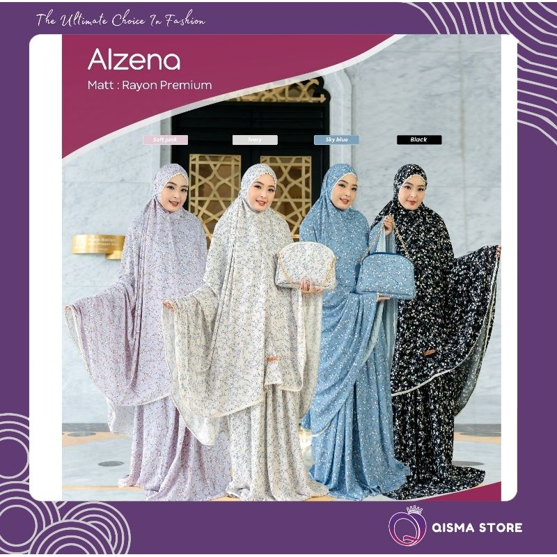 BEST PRICE//ALZENA MUKENA MOM & KIDS POTONGAN BY GHIINA FASHION//QISMA STORE