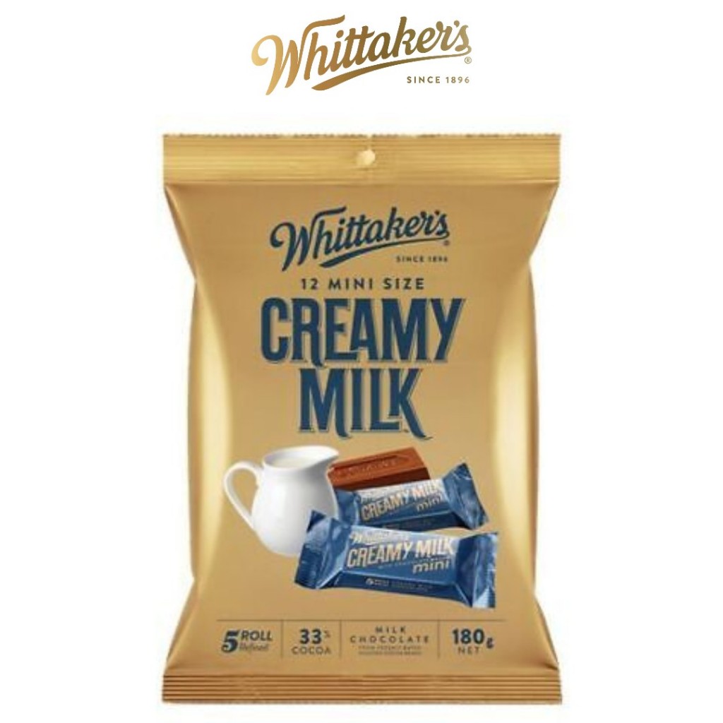 

Whittaker's Creamy Milk Chocolate Slabs 180gr Whittakers Cokelat original