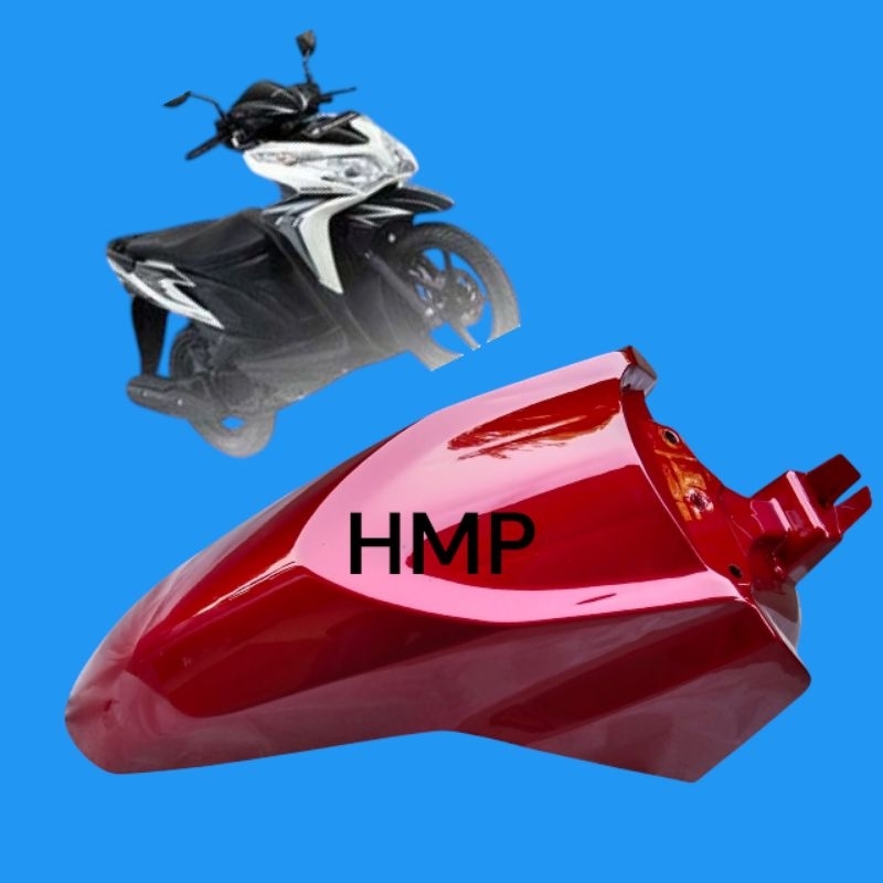 slebor spakbor depan honda vario 125 old/kzr warna merah marun
