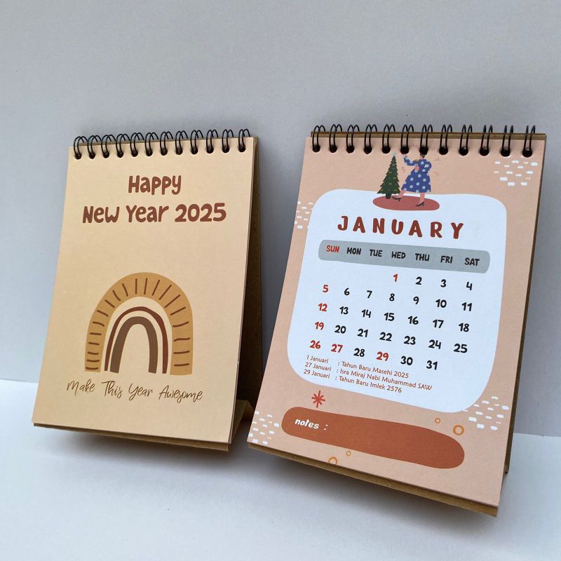 

KALENDER MEJA 2025/KALENDER MEJA AESTHETIC/KALENDER MEJA UKURAN A6 2025/KALENDER MURAH