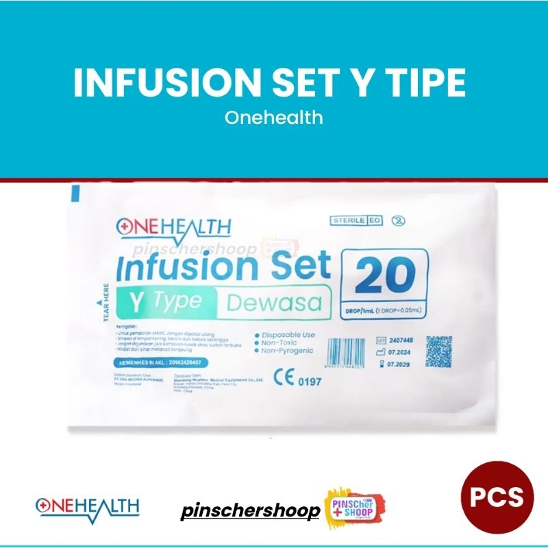 Infuset Dewasa Tipe Y Onehealth Selang Infus Set / Satuan