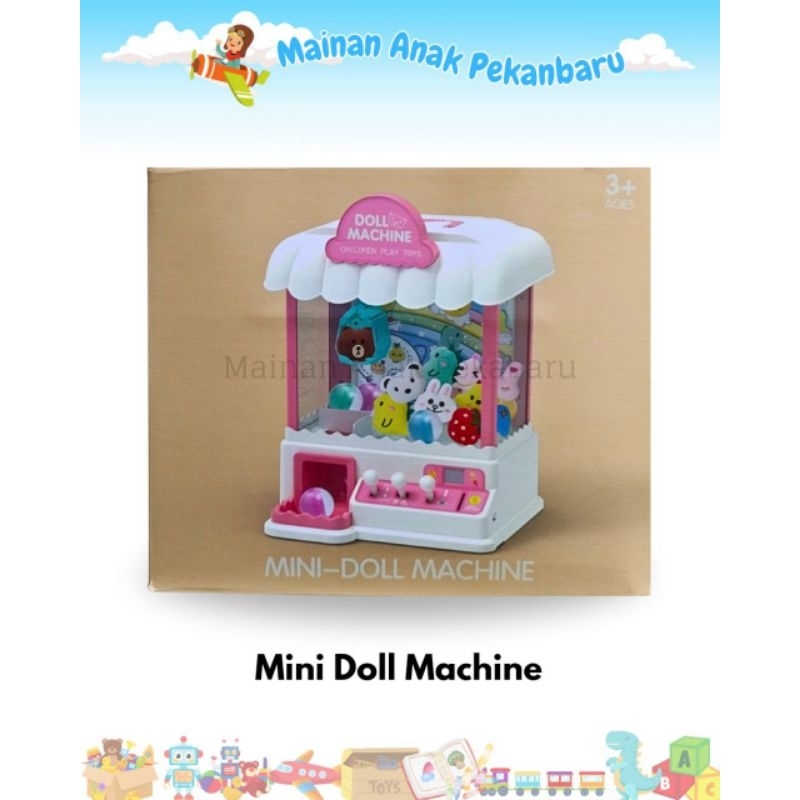 MAINAN MESIN CAPIT BONEKA MINI DOLL MACHINE ADA KOIN KAYA CAPIT BENERAN