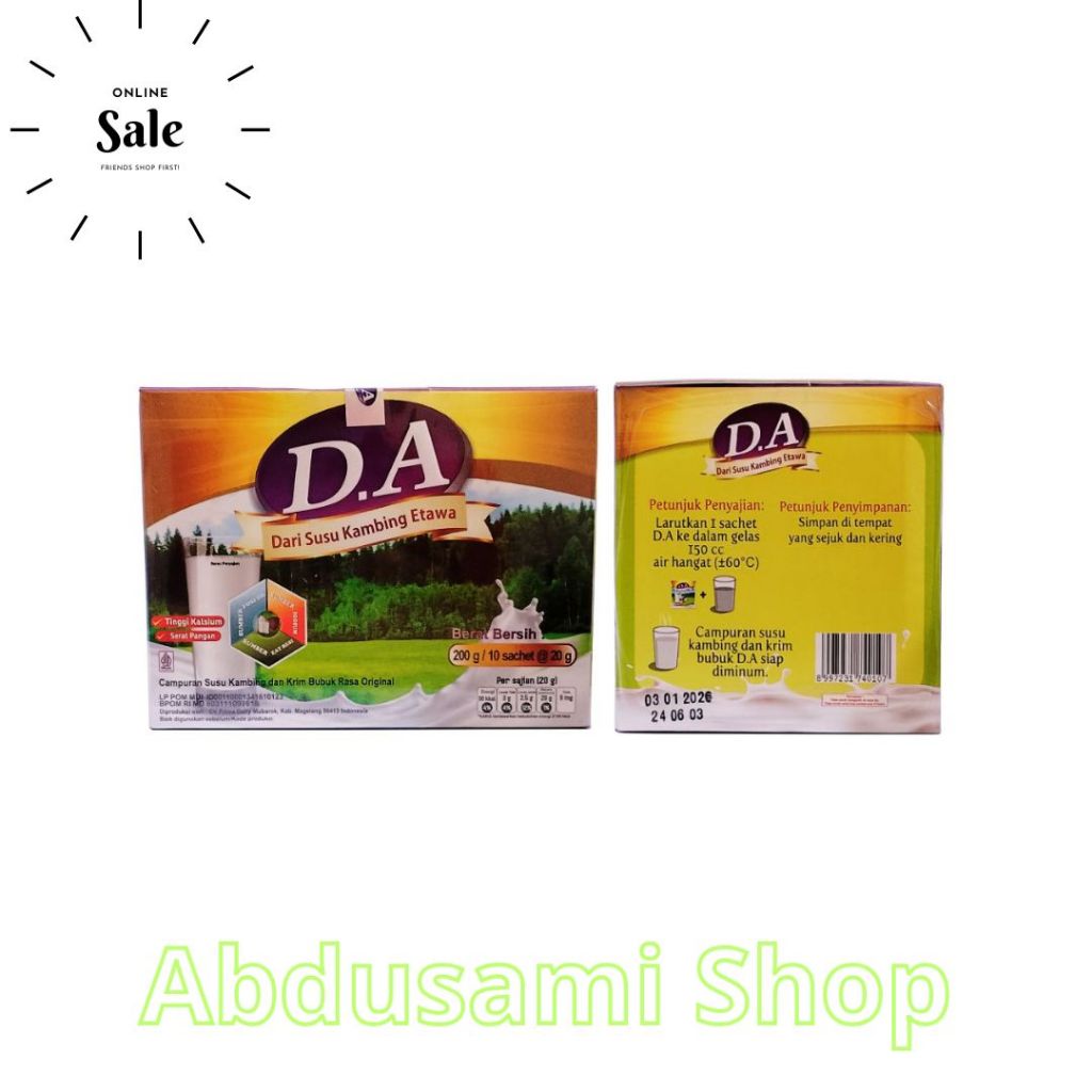 

Susu Colostrum D.A Susu Kambing Etawa Asli Kolostrum Original