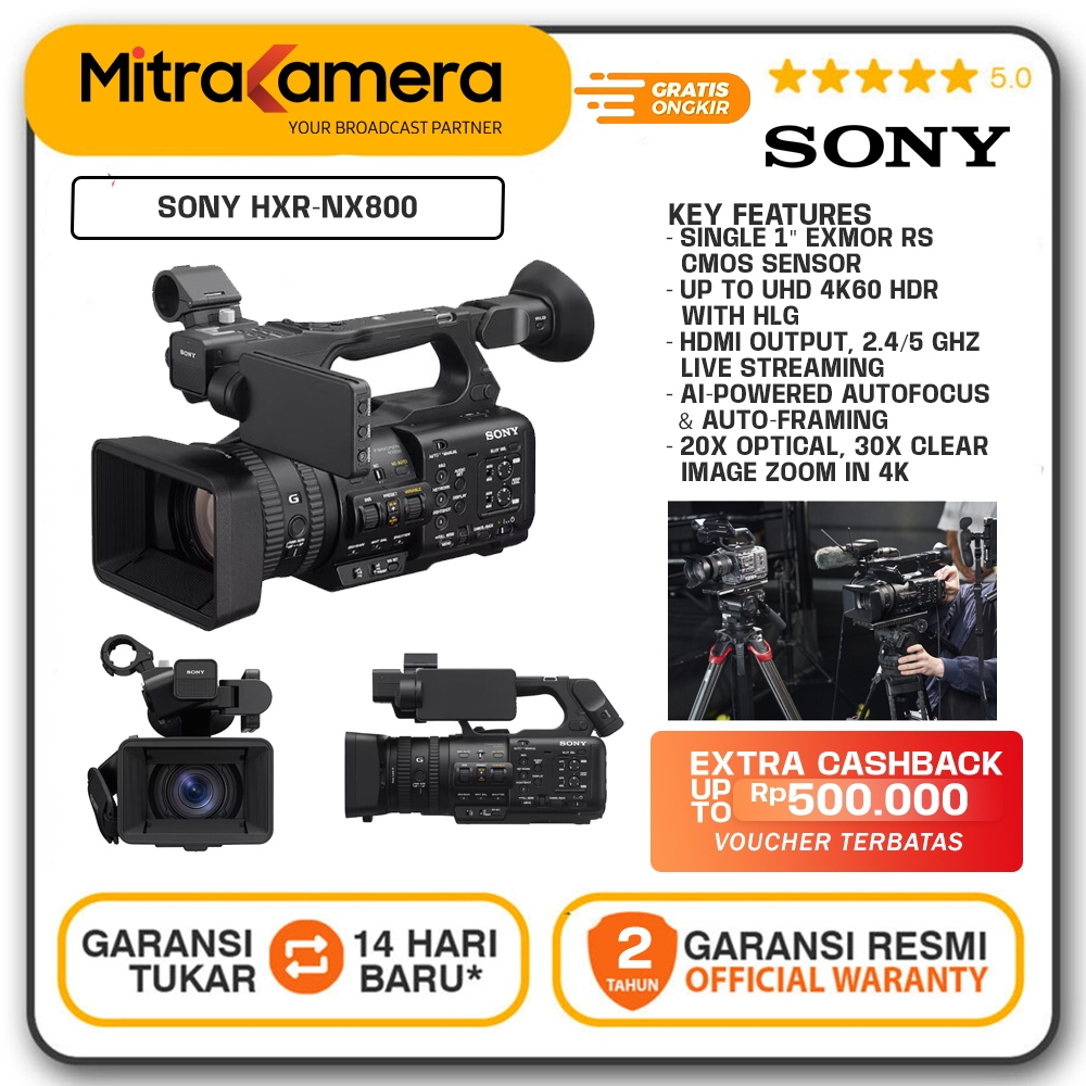 Sony HXR-NX800 Sony NX800 4K Camcorder Sony NX 800