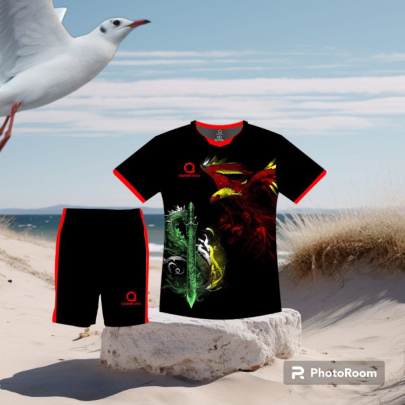 Jersey futsal anak umur 6-12thn satu set baju dan celana olahraga sepakbola futsal