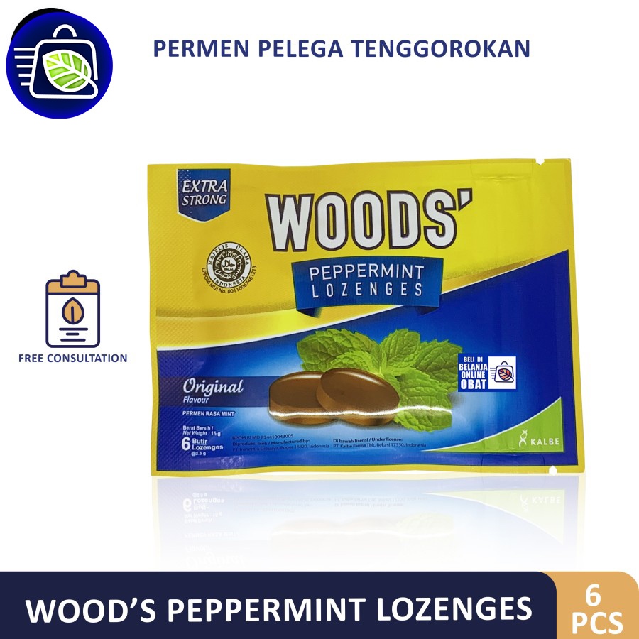 

WOOD'S PEPPERMINT LOZENGES // Permen pelega Tenggorokan