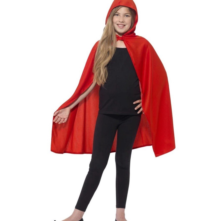FG2 Jubah merah model penyihir red riding hood