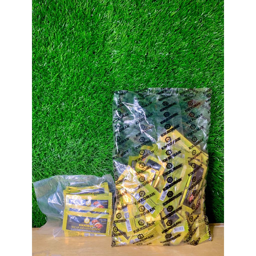

Kikkoman Soy Sauce Sachet/ Kecap Asin Khas Jepang 5ml Isi 20 Pcs/Kikkoman Kecap Asin Khas Jepang 5ml Isi 100 Pcs