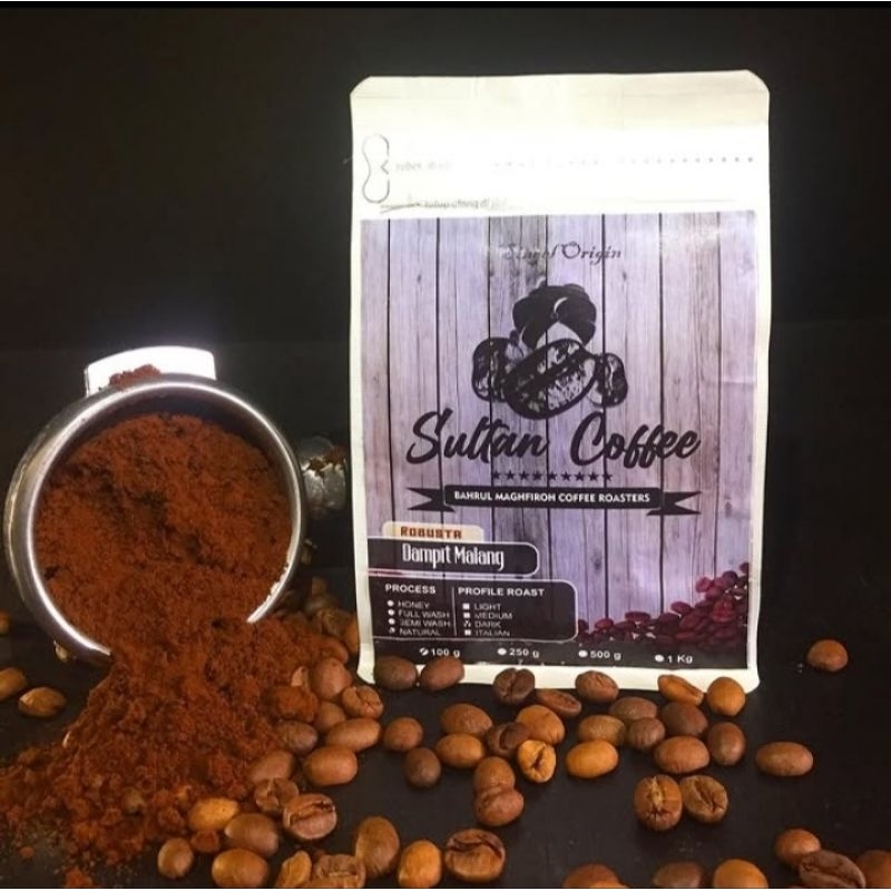 

sultan coffee kopi bubuk robusta murni kwalitas super kemasan 1kg