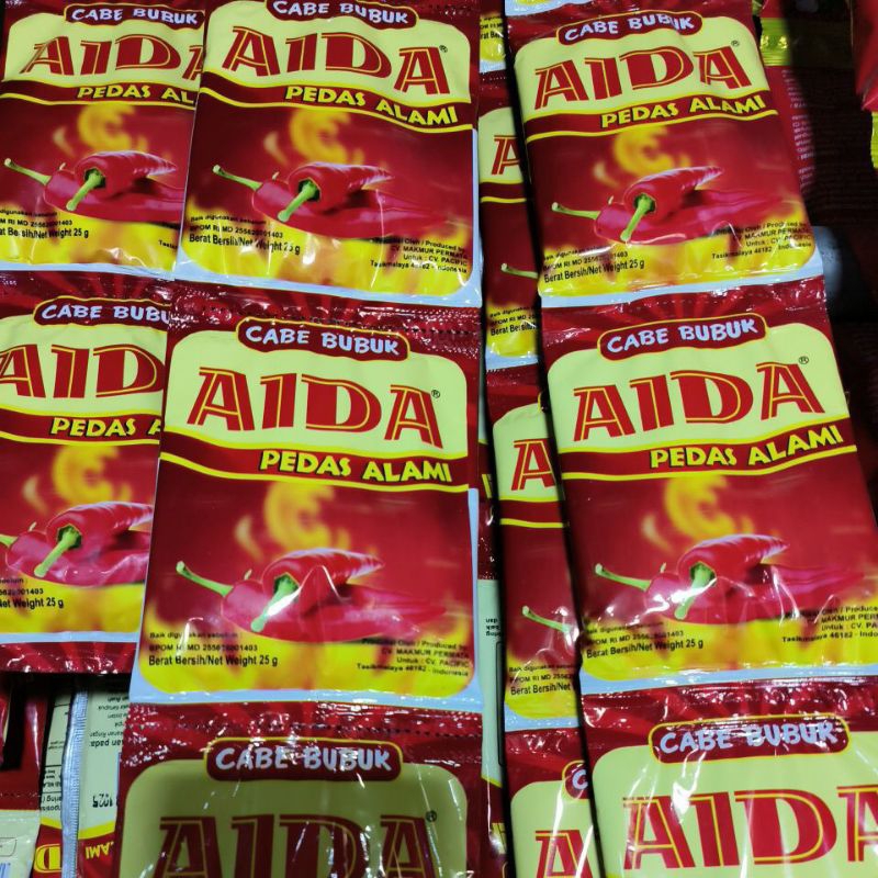 

cabe bubuk AIDA berat 25gr