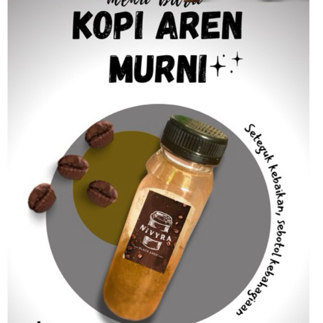 

[PREMIUM] KOPI BUBUK HITAM GULA AREN 250ml By NIVYRA@COFFEE