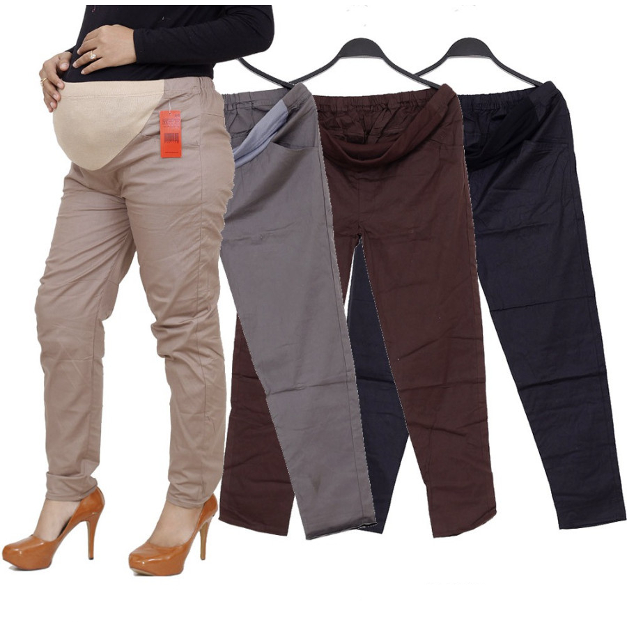 Celana Panjang Kerja Ibu Hamil - Celana Hamil - Celana Kerja Hamil - Celana Hamil Katun - Legging Ib