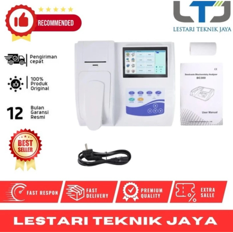 CONTEC BC300 Semi-automatic Blood Biochemistry Analyzer Touch Screen, Printer