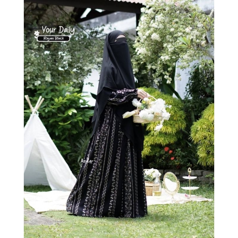 gamis Rayon / gamis daily / dress Rayon / gamis motif / gamis your daily Azda