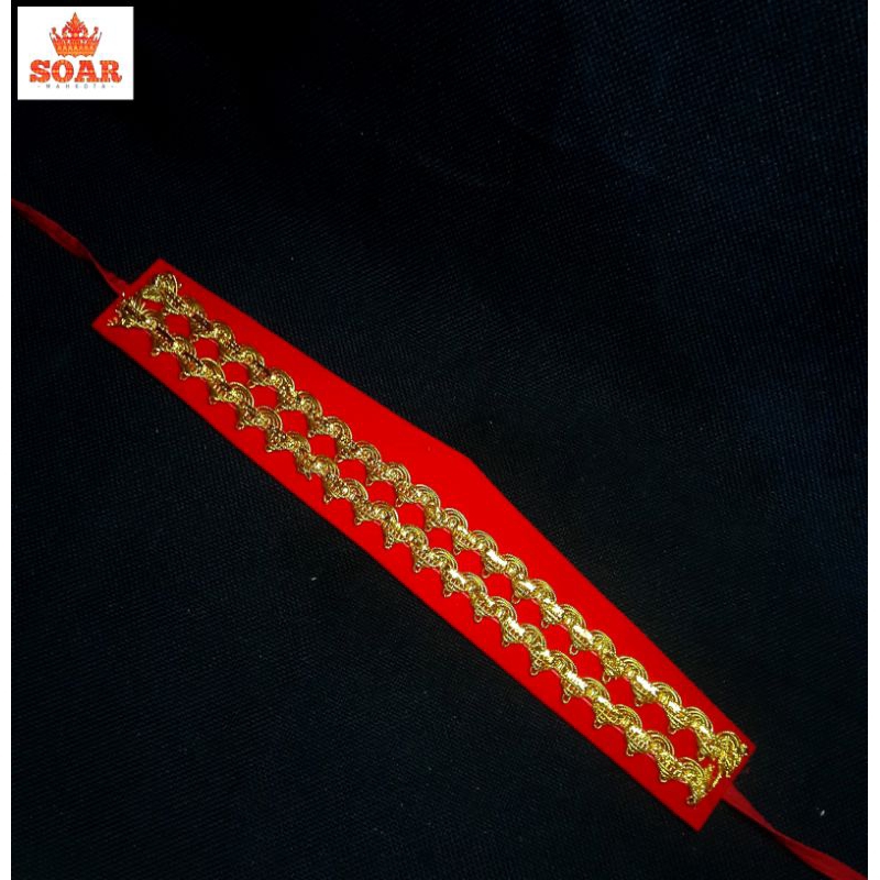 Sortali ikat kepala renda emas adat batak