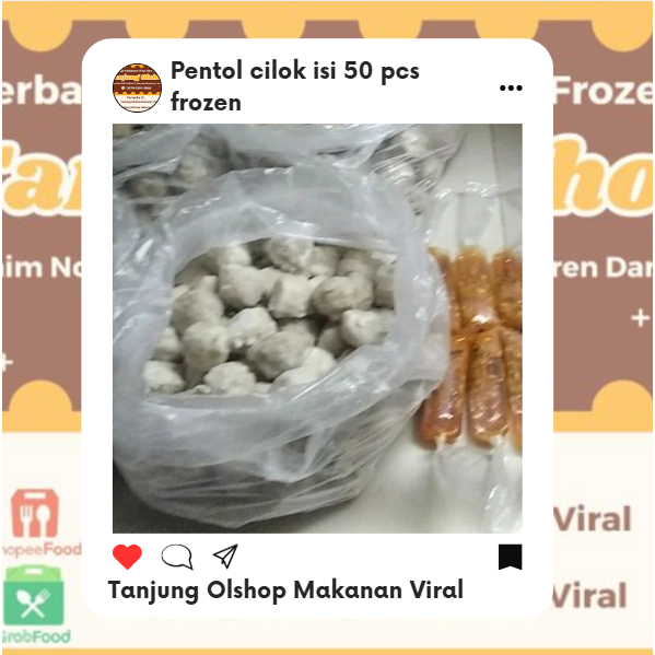 

Pentol cilok isi 50 pcs frozen