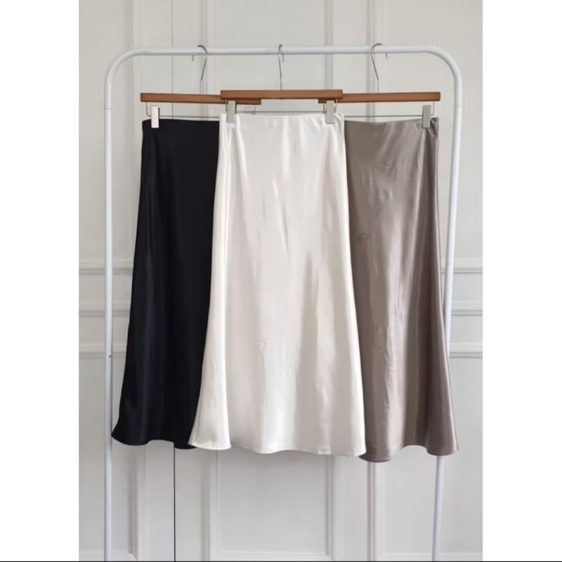Kala skirt - Satin skirt premium / Rok satin / Rok Korea