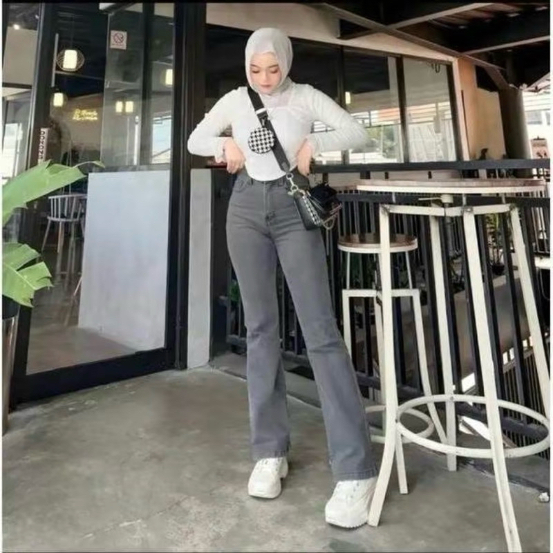 CELANA HW CUTBRAY JEANS CELANA JEANS CUTBRAY WANITA CELANA WANITA KOREA  STYLE CELANA JEANS HIGHWAIS